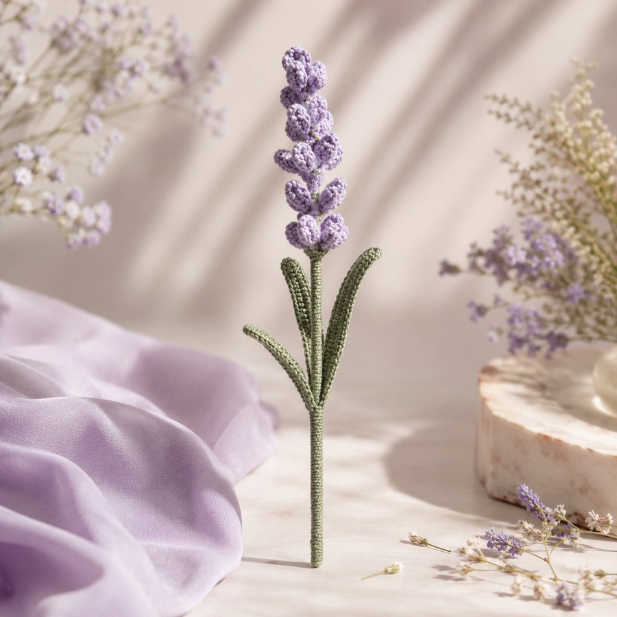 Crochet Flower Stick
